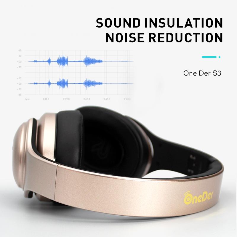 Wireless Bluetooth Headphone Speaker Noise Cancelling Over Ear Stereo 2