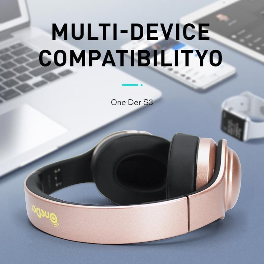 Wireless Bluetooth Headphone Speaker Noise Cancelling Over Ear Stereo 4