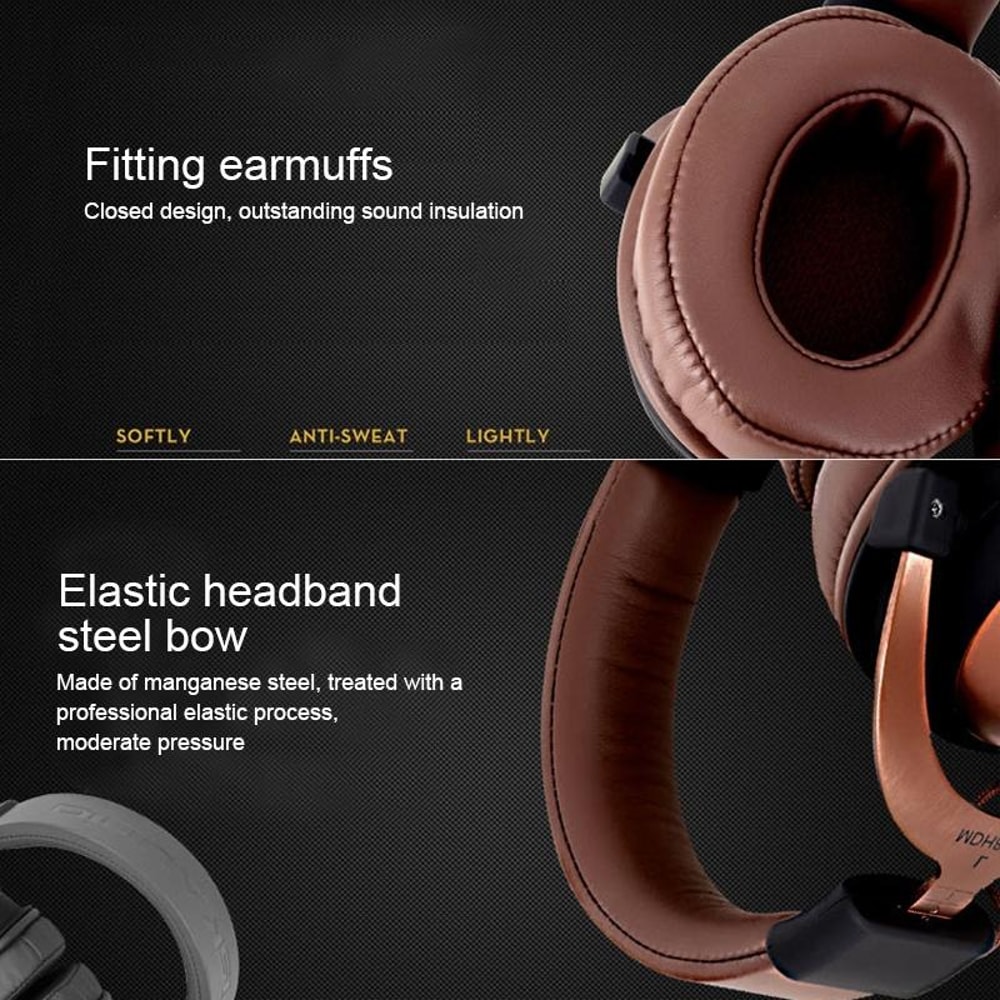 Professional NoiseCanceling Studio Headphones With Stereo Monitor 7
