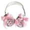 Transparent Ribbon Protective Case Pink