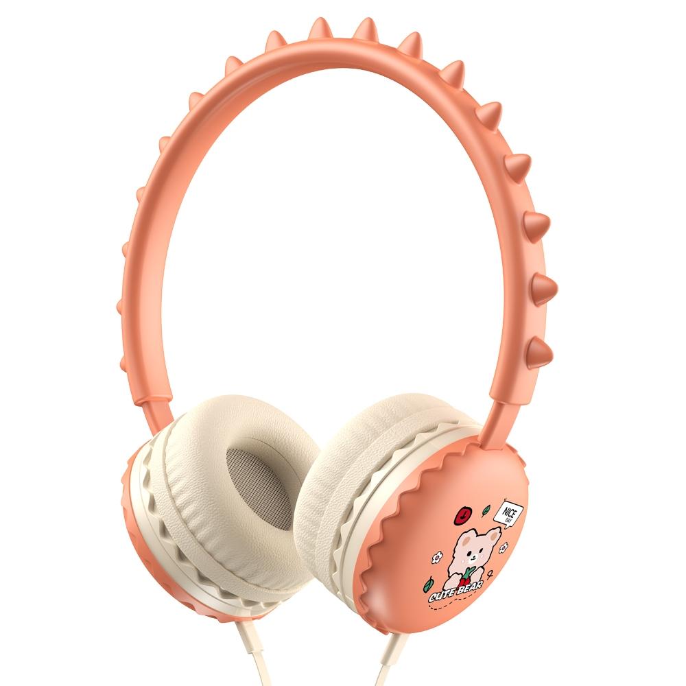 Cute Cartoon Wired Headphones With Microphone For Kids 7