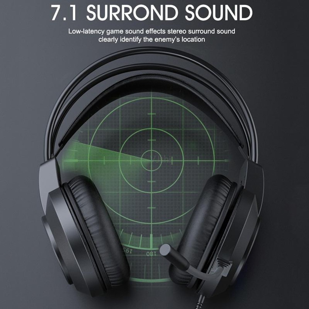 Heavy Bass Wired PC Gaming Headset with Jack