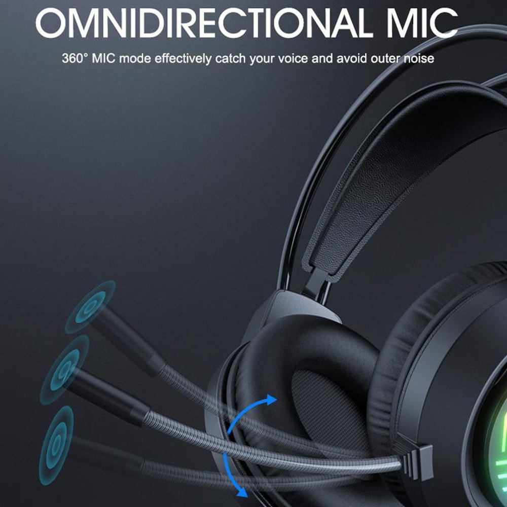 Heavy Bass Wired PC Gaming Headset with Jack