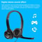 Wired Headset with Noise Cancelling Microphone Stereo Comfort