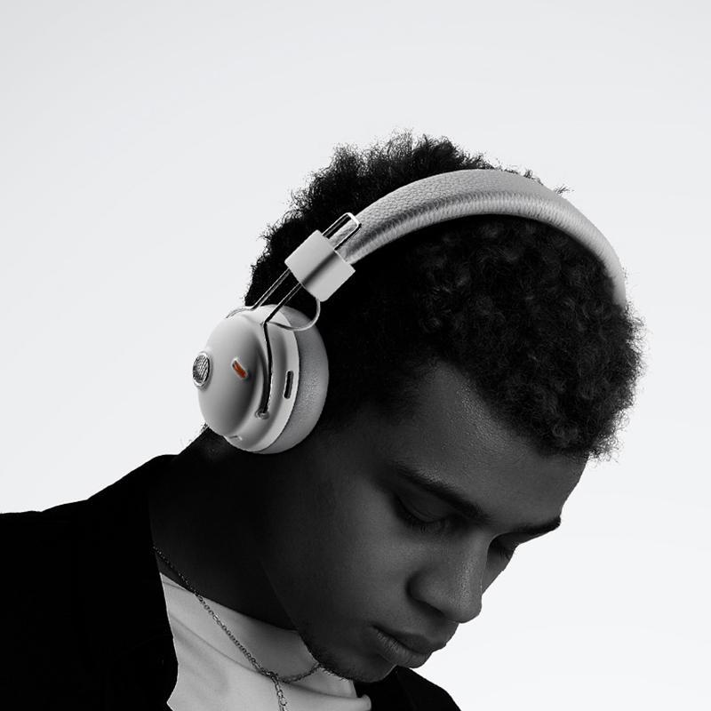Over-Ear HiFi ANC Wireless Headphones with Microphone Noise Canceling Audio