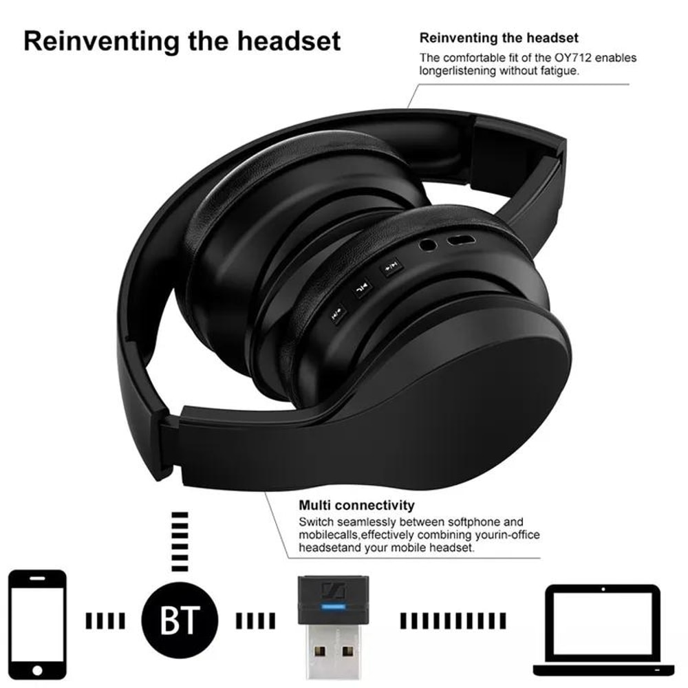 Gaming Noise-Canceling Bluetooth Wireless Headset