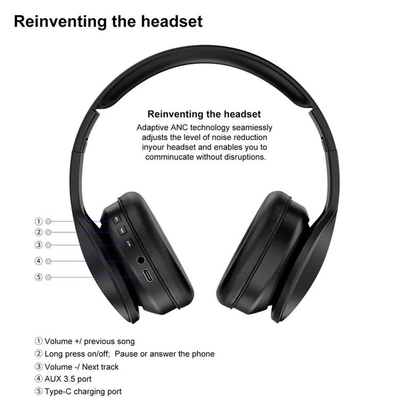 Gaming Noise-Canceling Bluetooth Wireless Headset