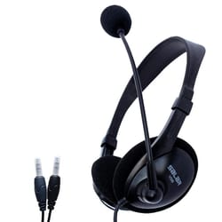 wired gaming headset with mic dual plug comfort