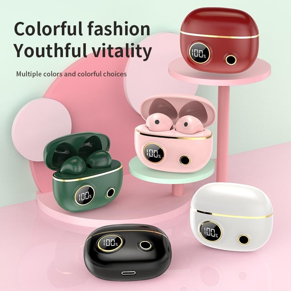 TWS Bluetooth Noise Canceling Earphones Waterproof 9D Stereo Sports Headphones With Charging Case 9