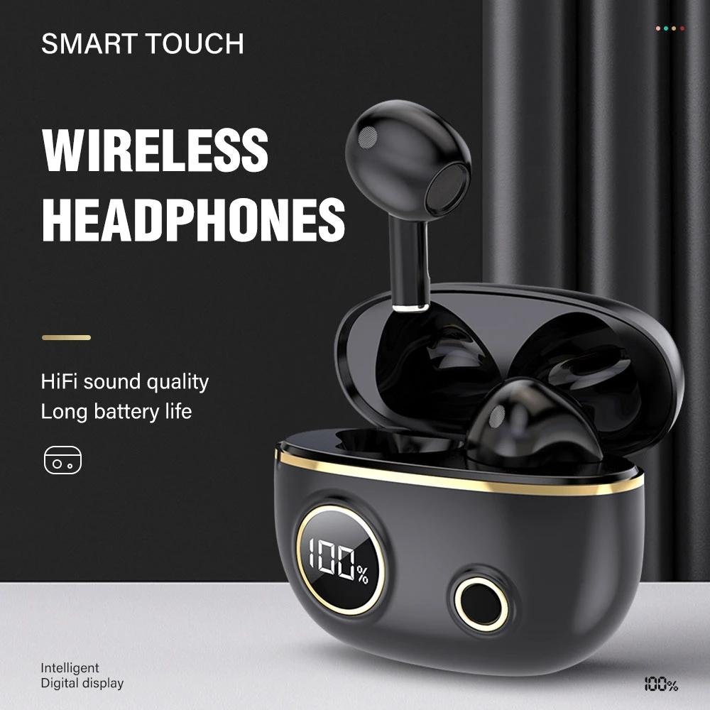 TWS Bluetooth Noise Canceling Earphones Waterproof 9D Stereo Sports Headphones With Charging Case 2