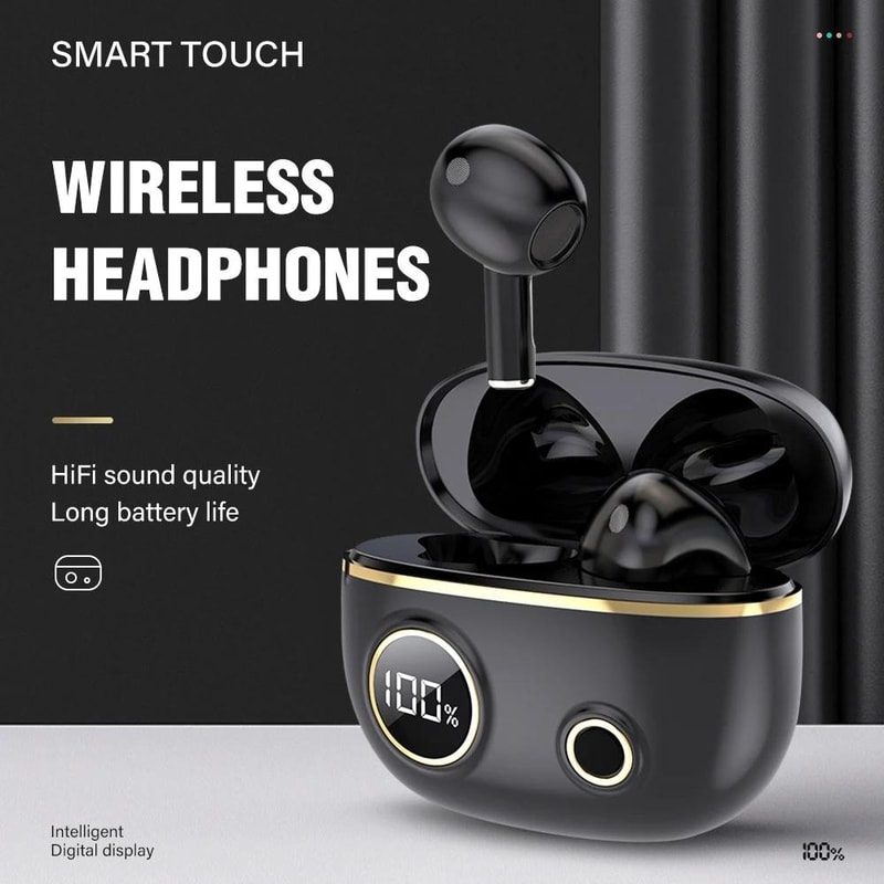 TWS Bluetooth Noise Canceling Earphones Waterproof 9D Stereo Sports Headphones With Charging Case 2