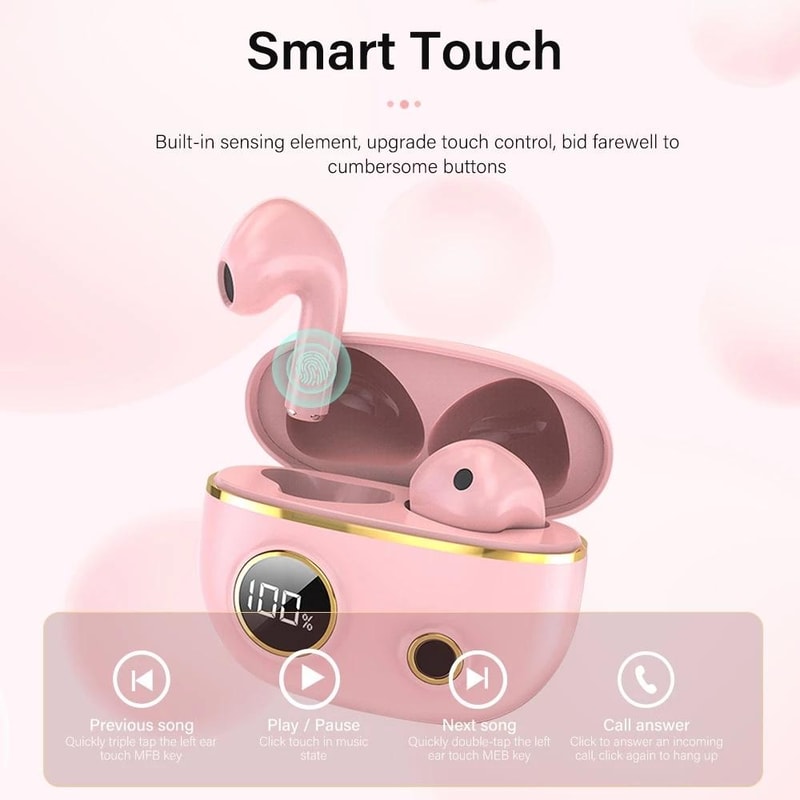 TWS Bluetooth Noise Canceling Earphones Waterproof 9D Stereo Sports Headphones With Charging Case 4