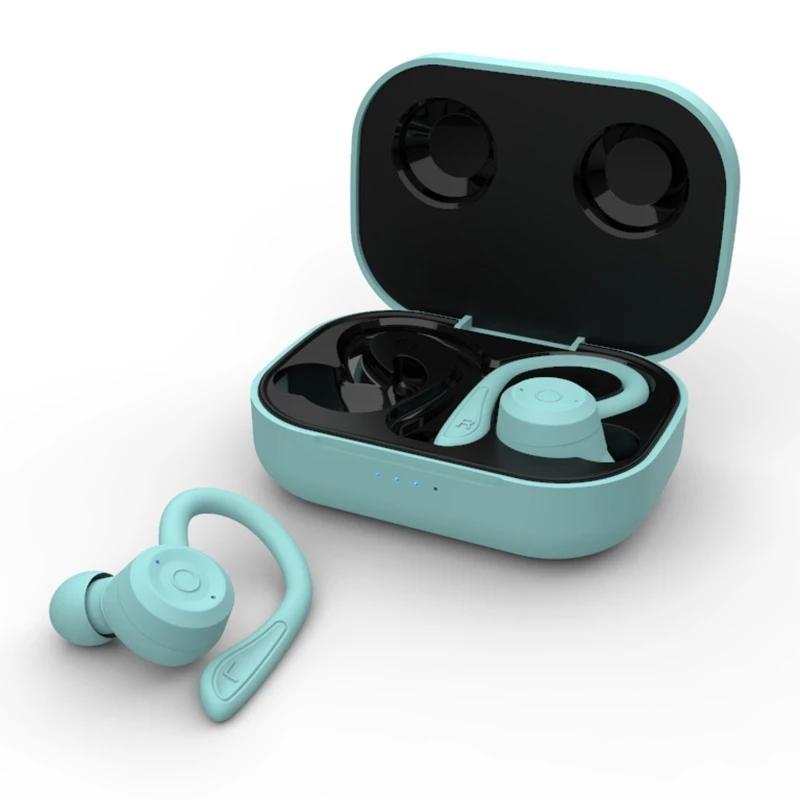 Wireless Sports Headphones With NoiseCancelling Earphones Charging Case 11