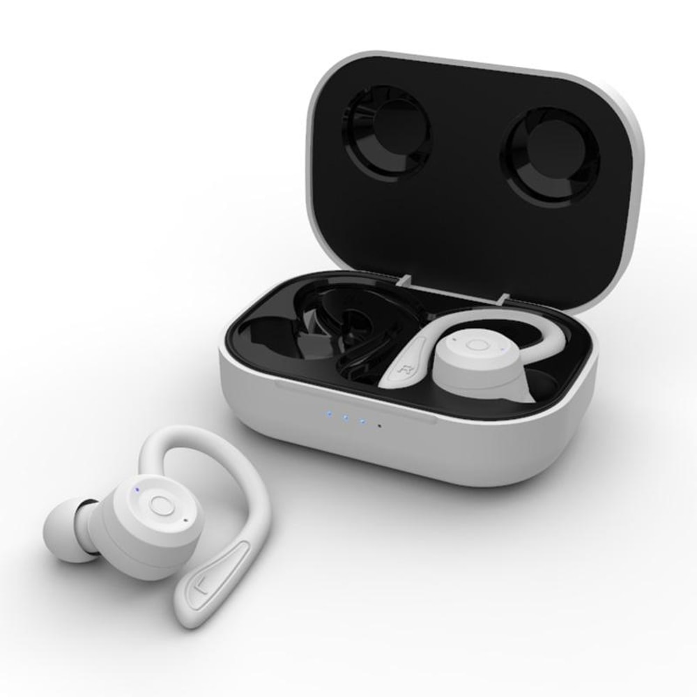 Wireless Sports Headphones With NoiseCancelling Earphones Charging Case 16