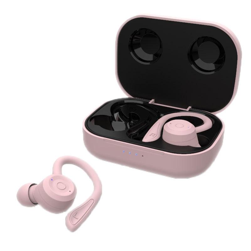 Wireless Sports Headphones With NoiseCancelling Earphones Charging Case 14