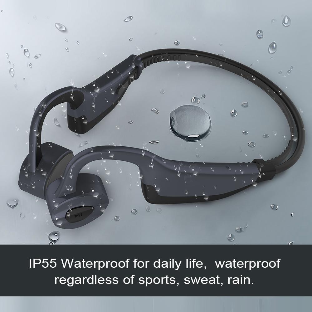 Bone Conduction Wireless Earphones Waterproof Bluetooth