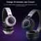 Colorful LED Bluetooth Headphones Foldable Wireless HiFi Stereo Headset with Mic