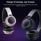 Colorful LED Bluetooth Headphones Foldable Wireless HiFi Stereo Headset with Mic