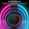 Colorful LED Bluetooth Headphones Foldable Wireless HiFi Stereo Headset with Mic