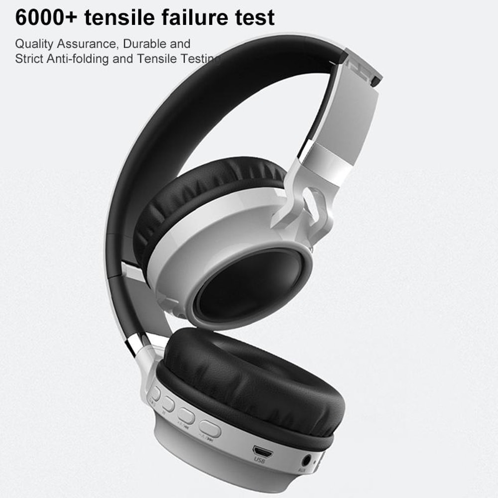 Colorful LED Bluetooth Headphones Foldable Wireless HiFi Stereo Headset with Mic