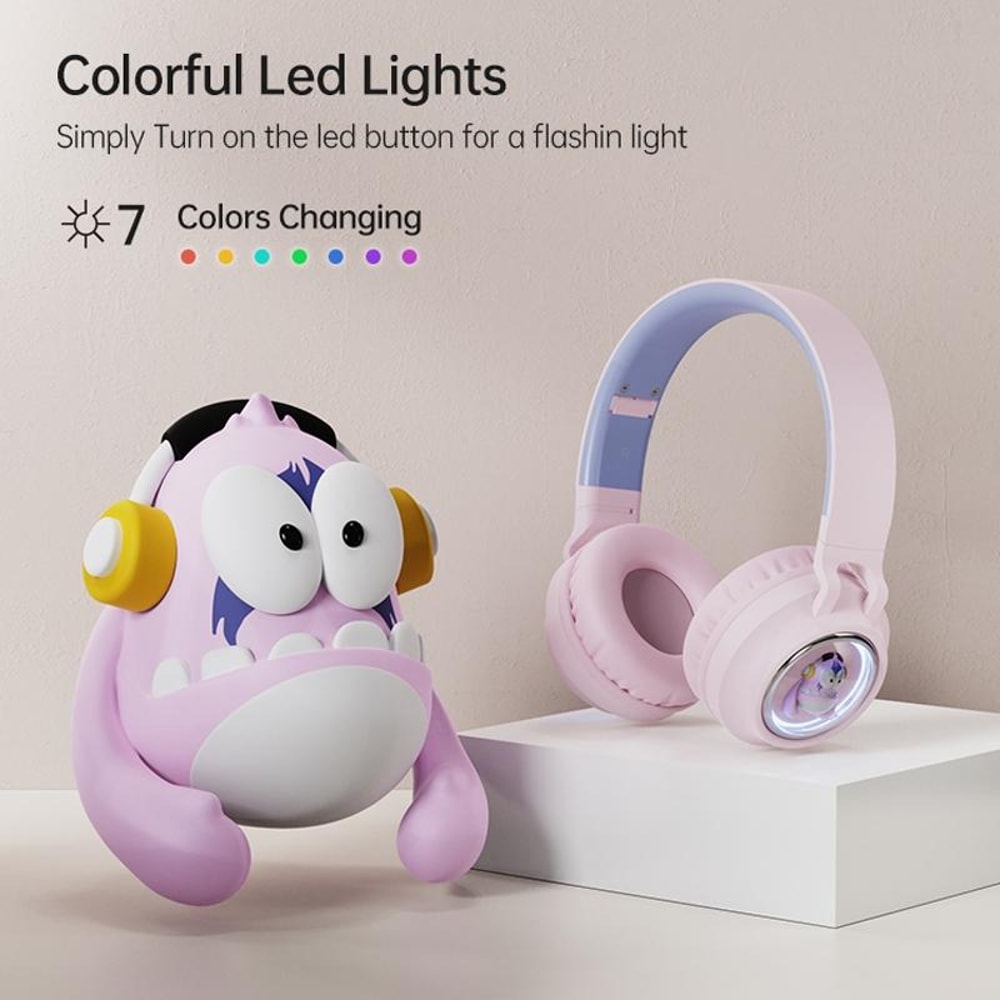 Monster Kids OverEar Bluetooth Headphones Safe Comfortable Fun 1