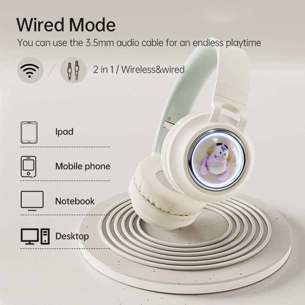 Monster Kids OverEar Bluetooth Headphones Safe Comfortable Fun 4