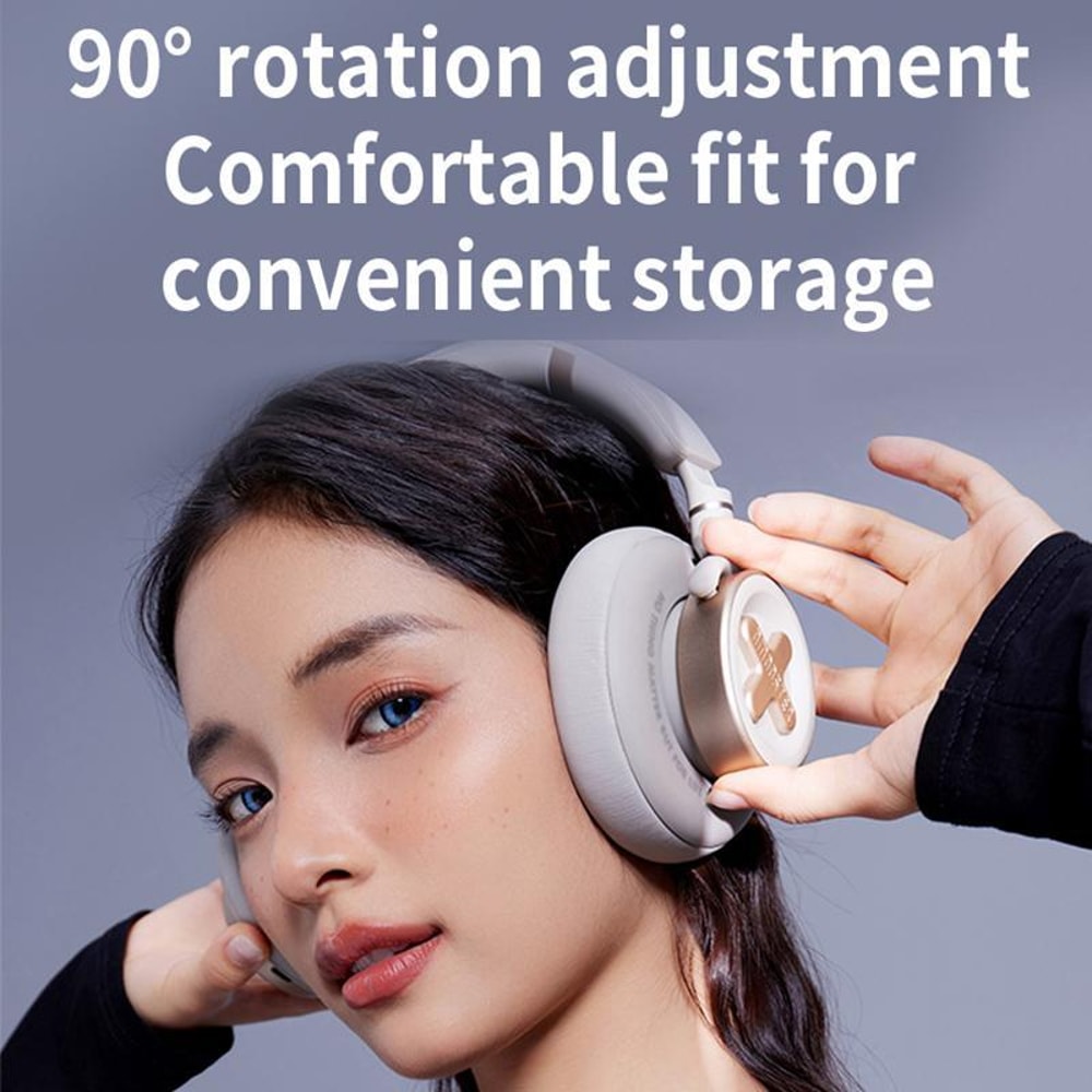 ANC Bluetooth NoiseCanceling Headphones Pink 5