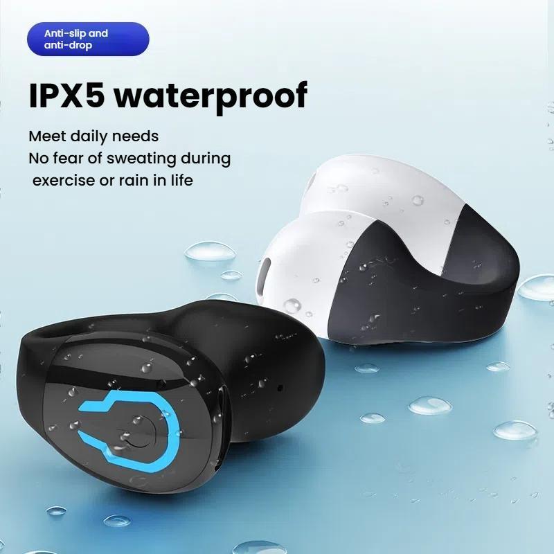 Bluetooth Sports Earpiece SingleEar ClipOn Headphones For Running 10