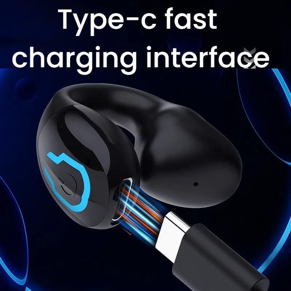 Bluetooth Sports Earpiece SingleEar ClipOn Headphones For Running 8