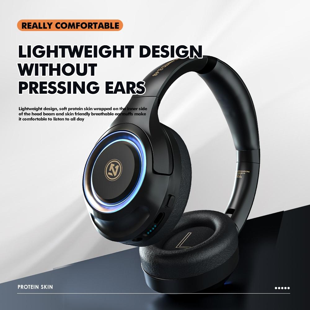 Wireless Gaming Headset With OverEar Stereo Clear Microphone 9