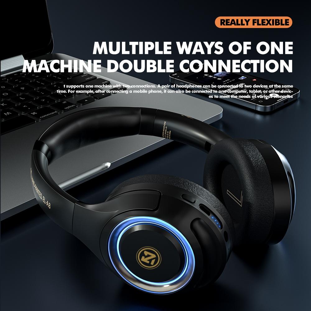 Wireless Gaming Headset With OverEar Stereo Clear Microphone 12