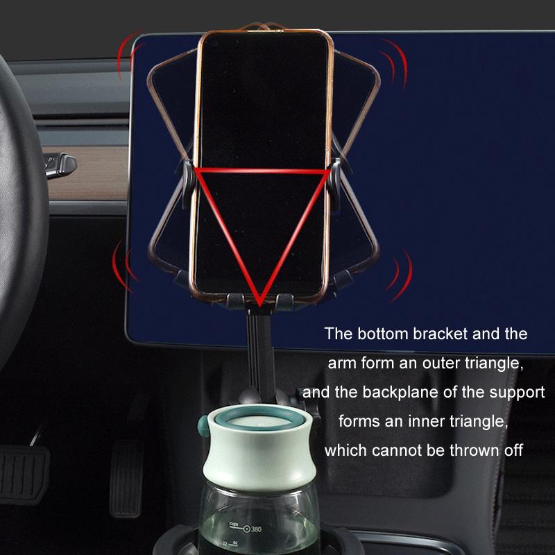 Car Centre Rotating Mobile Phone Cup Holder 4
