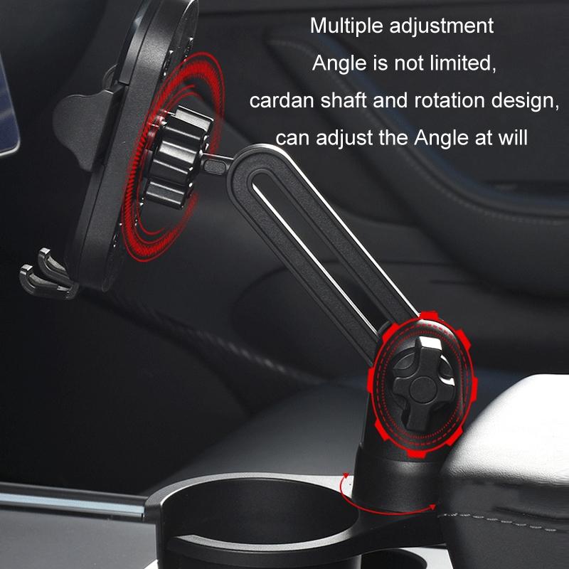 Car Centre Rotating Mobile Phone Cup Holder 5