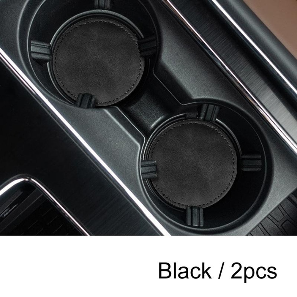Premium Anti Slip Car Cup Holder Coasters Luxury Interior Protection Set 5