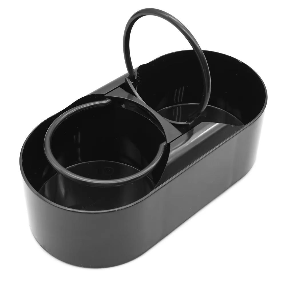 Premium Multifunctional Car Cup Holder Organizer & Storage Box with Beverage Rack