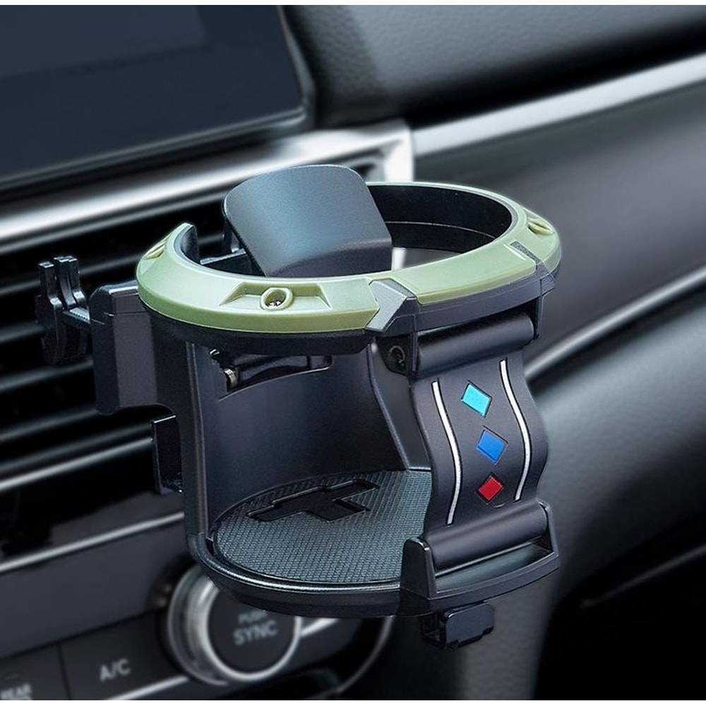 Car Air Vent Cup Holder Ashtray With Hook Organizer For Drinks Trash 1