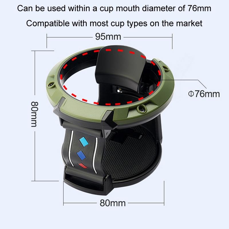 Car Air Vent Cup Holder Ashtray With Hook Organizer For Drinks Trash 5