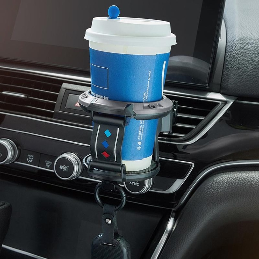 Car Air Vent Cup Holder Ashtray With Hook Organizer For Drinks Trash 2