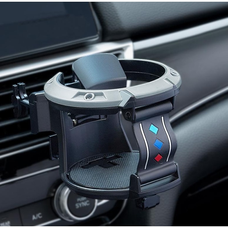 Car Air Vent Cup Holder Ashtray With Hook Organizer For Drinks Trash 7