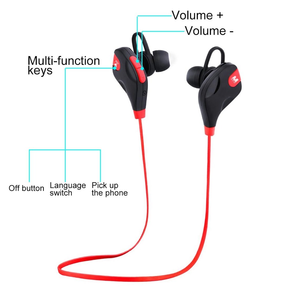 Wireless Bluetooth Stereo Earphones With Mic For Hands Free Calls 4