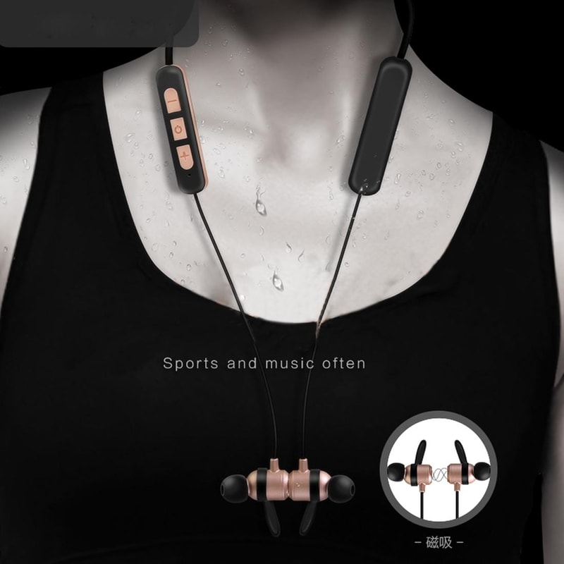 Wireless Bluetooth Sport Earphones With Mic Magnetic In Ear Headphones For Hands Free Calls 2