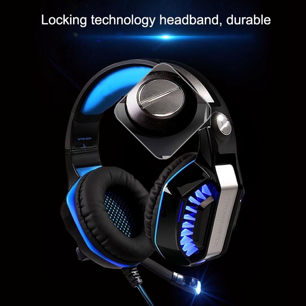 Stereo Gaming Headset With Bass Headphones LED Lighting 3