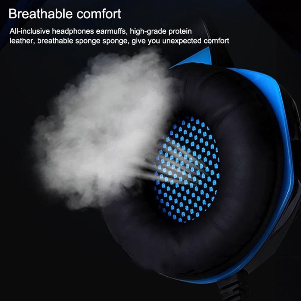 Stereo Gaming Headset With Bass Headphones LED Lighting 4