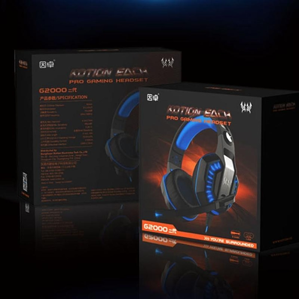 Stereo Gaming Headset With Bass Headphones LED Lighting 10