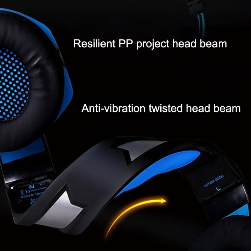 Stereo Gaming Headset With Bass Headphones LED Lighting 13