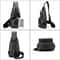 Waterproof PU Leather Mens Shoulder Bag With USB Charging Port 3
