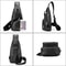 Waterproof PU Leather Mens Shoulder Bag With USB Charging Port 3