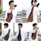 Waterproof PU Leather Mens Shoulder Bag With USB Charging Port 6