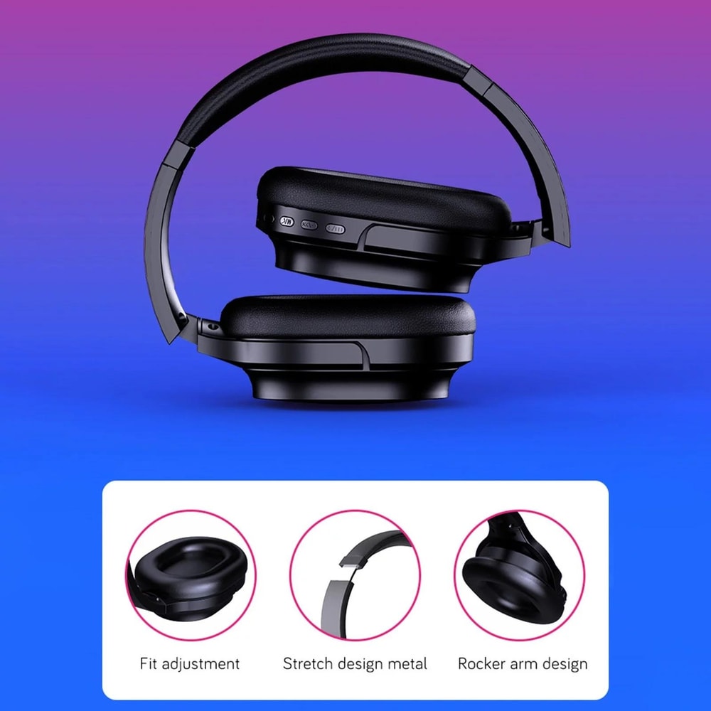 Bamboo Wood Bluetooth Headphones With TF Card FM AUX Support 5