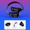 Bamboo Wood Bluetooth Headphones With TF Card FM AUX Support 5
